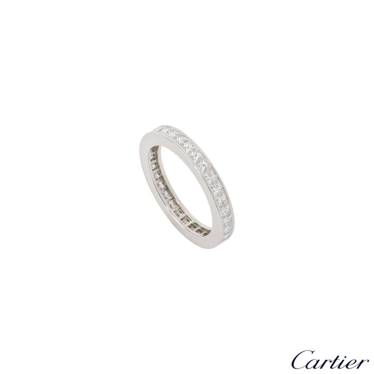 cartier platinum diamond eternity ring